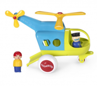 Модель вертолета, с 2 фигурками