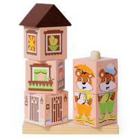 Кубики деревянные "Мишка"