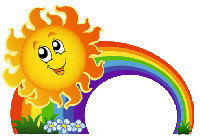 Уличная фигура "Солнышко на радуге"