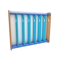 Шкаф для полотенец настенный, 7 ячеек