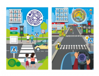 Дидактическая настенная панель/Бизиборд Я ВОДИТЕЛЬ И ПЕШЕХОД