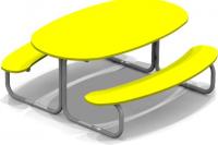 Стол со скамьями детский