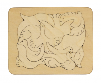 Головоломка ПТИЧКИ (НА ПРЯМОУГОЛЬНОЙ ОСНОВЕ)