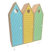 Шкаф "Домики" 3 секции