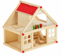 Дом с мебелью и 4 человечками (39 элементов)