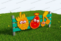 Забор из Экопластика "Огородный 6"