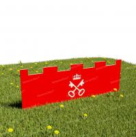 Забор из Экопластика "Кремлевская стена" (Модель5)