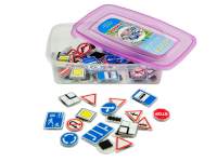 Комплект тематических магнитов "Дорожные знаки"