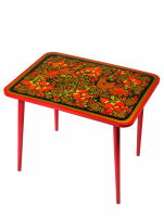 Стол с художественной росписью "Детство" с хохломской росписью