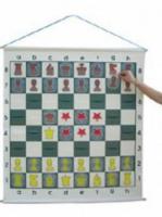 Доска шахматная демонстрационная виниловая с кармашками (90x90)