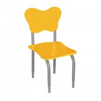 СТУЛ НА М/К РЕГУЛИРУЕМЫЙ 2 МДФ ФИГУРНЫЙ (ОРАНЖЕВЫЙ)