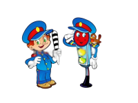 Уличная фигура "Регулировщик и светофорчик"