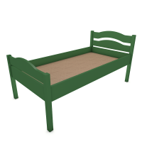 Кровать детская одноярусная (1268х652х620 мм), цвет