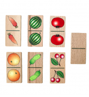 Волшебный мешочек  Детское домино "Фрукты-овощи"
