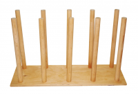 Подставка для перчаточных кукол из дерева (на 10 кукол)