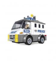 Конструктор "Полиция" машина, 142 детали