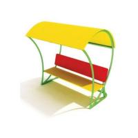 Скамья с навесом, желтая