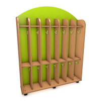 Шкаф для полотенец напольный двухъярусный, 7 секции (ХДФ цветной)