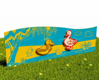 Забор из Экопластика "Уточки" (Модель2)