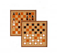 Шахматы и шашки демонстрационные магнитные